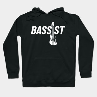 Bassist J-Style Bass Guitar Dark Theme Hoodie